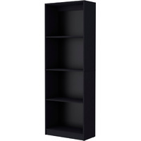 Set Of Two 71"" Black Bookcase With Two Doors