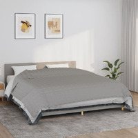 Vidaxl Weighted Blanket Gray 86.6""X102.4"" 33.1 Lb Fabric