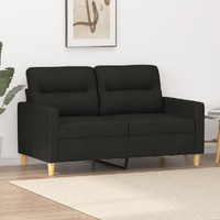 Vidaxl 2-Seater Sofa Black 47.2"" Fabric