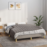 Vidaxl Weighted Blanket Gray 53.9""X78.7"" 13.2 Lb Fabric