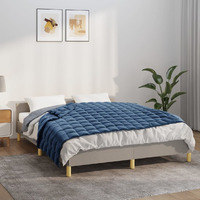 Vidaxl Weighted Blanket Blue 55.1""X78.7"" 22 Lb Fabric
