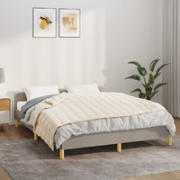 Vidaxl Weighted Blanket Light Cream 54.3""X78.7"" 13.2 Lb Fabric