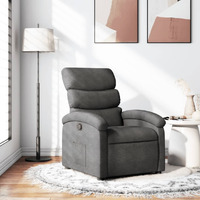 Vidaxl Recliner Chair Dark Gray Fabric