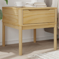 Vidaxl Lamp Table Floro Wax Brown 21.7X21.7X21.3 Solid Wood Pine