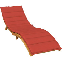 Vidaxl Sun Lounger Cushion Melange Red 78.7X27.6X1.6 Fabric