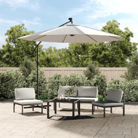 Vidaxl Replacement Fabric For Cantilever Umbrella Sand White 137.8