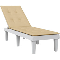 Vidaxl Deck Chair Cushion Melange Beige (29.5+41.3)X19.7X1.2 Fabric