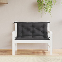 Vidaxl Garden Bench Cushions 2Pcs Black 39.4X19.7X2.8 Oxford Fabric
