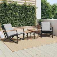 Vidaxl Patio Chairs With Cushions 2 Pcs Black Steel