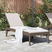 Vidaxl Sun Lounger Brown 73.2X23.6X11.4 Pp