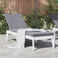 Vidaxl Sun Lounger White 73.2X23.6X11.4 Pp