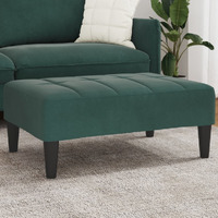 Vidaxl Footstool Dark Green 30.3X21.7X12.2 Velvet