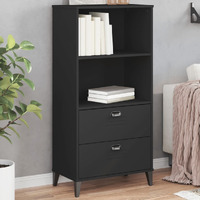 Vidaxl Bookcase Viken Black 23.6X13.8X48.4 Engineered Wood