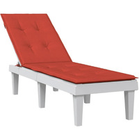 Vidaxl Deck Chair Cushion Melange Red (29.5+41.3)X19.7X1.2 Fabric