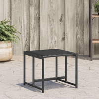 Vidaxl Patio Stools 4 Pcs Black Steel And Textilene