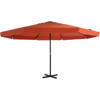 Vidaxl Outdoor Parasol With Aluminum Pole 196.9 Terracotta