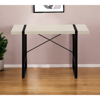 49"" Taupe And Black Computer Desk