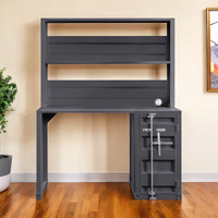 47"" Gunmetal Iron Writing Desk