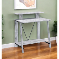 32"" Antiqued White Writing Desk