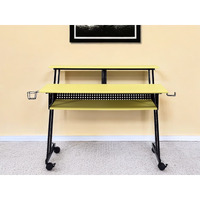 47"" Yellow And Black Computer Desk