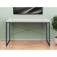 47"" Antiqued White And Black Writing Desk
