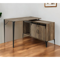 48"" Brown And Black L Shape Writing Desk
