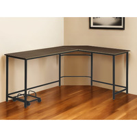 66"" Brown And Black L Shape Computer Desk