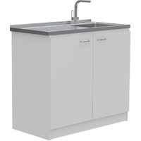 White 39"" Kitchen Island Set