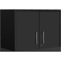 28"" Black Wall Mounted Accent Cabinet With Four Shelves