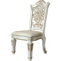 Ivory And Antique Pearl Side Chair With Nailhead Trim (Set Of 2)