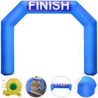Vevor Inflatable Arch  15Ft Hexagon Inflatable Arch  With Blower Inflatable Archway For Race Outdoor Advertising Commerce  Blue