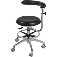 Vevor Medical Dental Stool Dentist Chair With 360 Degree Rotation Armrest Pu Leather Assistant Stool Chair Height Adjustable Doctor Chair
