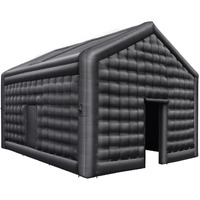 Inflatable Nightclub 17.7 X 16.4 X 13.9 Ft Blow Up Party Tent With Lights