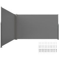 Vevor Retractable Side Awning  71''X 236'' Full Aluminum Rust-Proof Patio Sunshine Screen  Outdoor Privacy Divider & Wind Screen  Works For Courtyard  Balcony  Roof Terraces And Pools  Gray