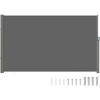 Vevor Retractable Side Awning  63''X 118'' Full Aluminum Rust-Proof Outdoor Privacy Screen  Folding Room Divider Wind Screen For Patio Sun Shade  Backyard  Balcony  Roof Terraces And Pools  Gray