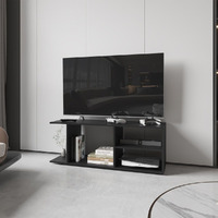 Entertainment Center Barton  Living Room  Black