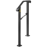 Vevor Handrails For Outdoor Steps  Fit 1 Or 2 Steps Outdoor Stair Railing  Arch#1 Wrought Iron Handrail  Flexible Porch Railing  Black Transitional Handrails For Concrete Steps Or Wooden Stairs
