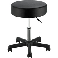 Vevor Rolling Stools With Wheels  400 Lbs Weight Capacity Adjustable Height Stool With Ultra-Thick Seat Cushion  Swivel Stools Chair For Salon  Bar  Home  Office  Tatoo  Medical  Massage  Black
