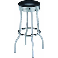 Cleveland Chrome Soda Fountain Bar Stool