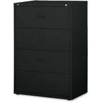 Lorell 4-Drawer Lateral File  30 By 18-5/8 By 52-1/2-Inch  Black