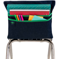 Aussie Pouch Chair Pocket  Double Pockets  19 Inches  Extra Large  Green Trim