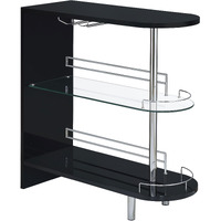 Coaster Adolfo Home Bar  Black High Gloss