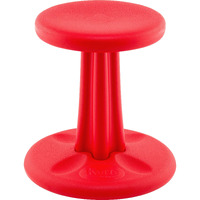 Kore Kids Wobble Chair - Flexible Seating Stool For Classroom & Elementary School  Add/Adhd - Made In The Usa - Age 6-7  Grade 1-2  Red (14In)