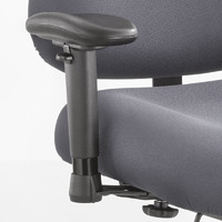 Safco Products 3591Bl Adjustable T-Pad Arm Set For Use With Optimus Big & Tall Chairs (Sold Separately)  Black