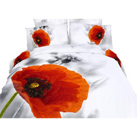 Dolce Mela Dm493T Duvet Cover Set  Twin  Poppies