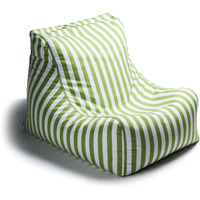 Jaxx Ponce Outdoor Bean Bag Chair  Lime Stripes