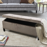 Shandra Ii Tufted Top Storage Bench