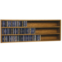 Solid Oak Wall Or Shelf Mount Cd Cabinet