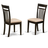 Boca5-Cap-C 5 Pc Small Kitchen Table And Chairs Set-Round Kitchen Table And 4 Dining Chairs
