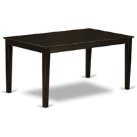 East West Furniture Cap5S-Cap-C 5 Piece Kitchen Set For 4 Includes A Rectangle Table And 4 Linen Fabric Dining Room Chairs  36X60 Inch  Cappuccino